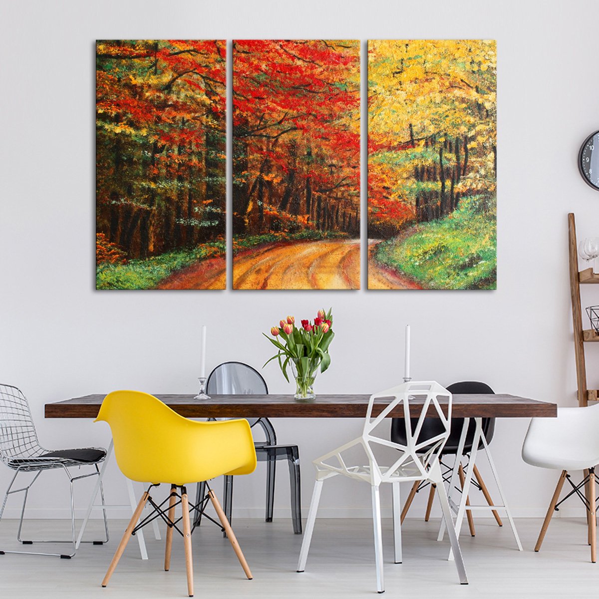 Forest Road Multi Panel Canvas Wall Art