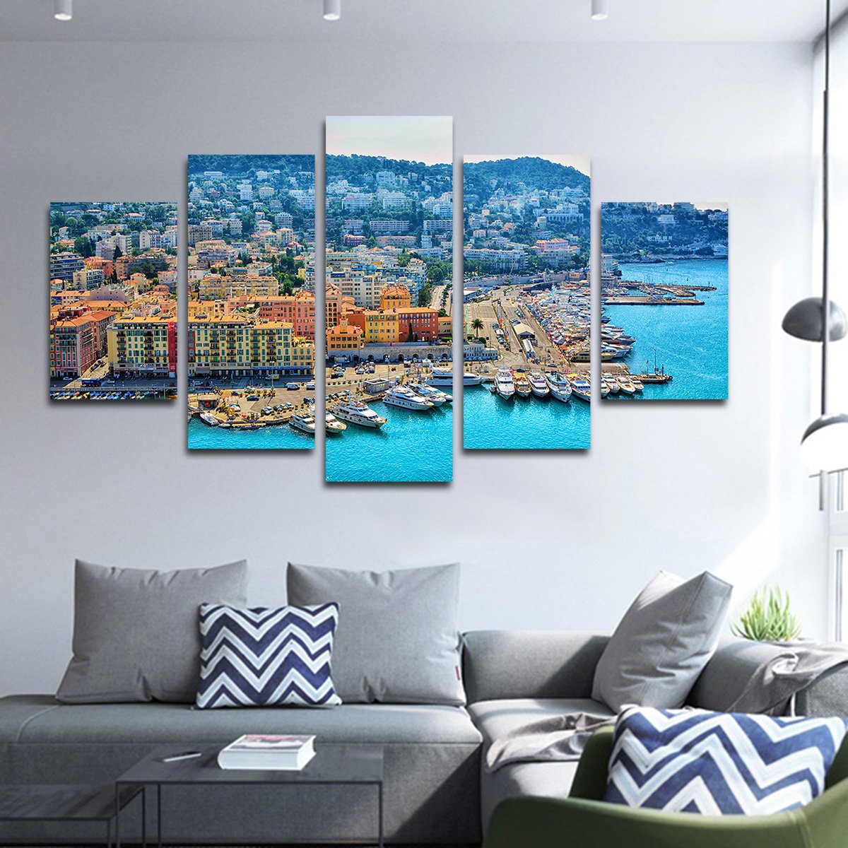French Riviera Multi Panel Canvas Wall Art