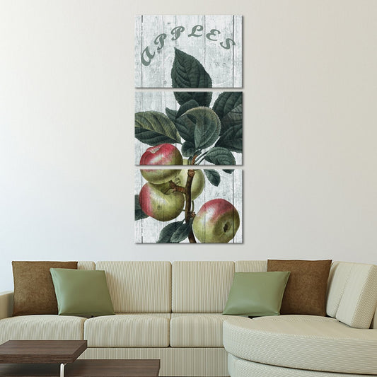 Fresh Apples Multi Panel Canvas Wall Art