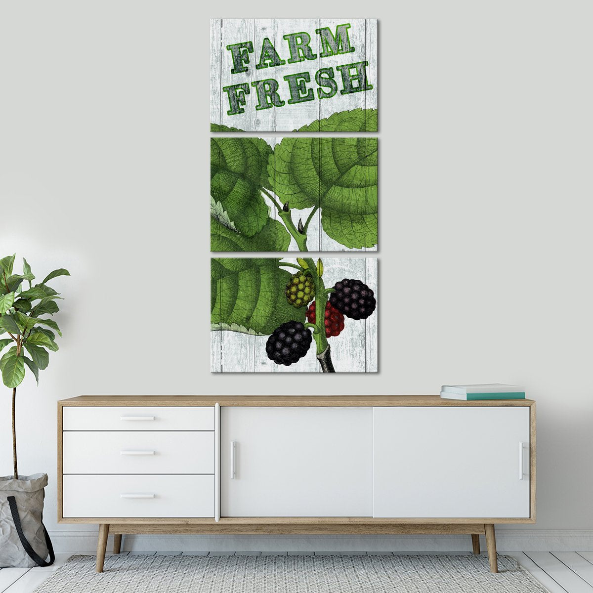 Fresh Berries Multi Panel Canvas Wall Art