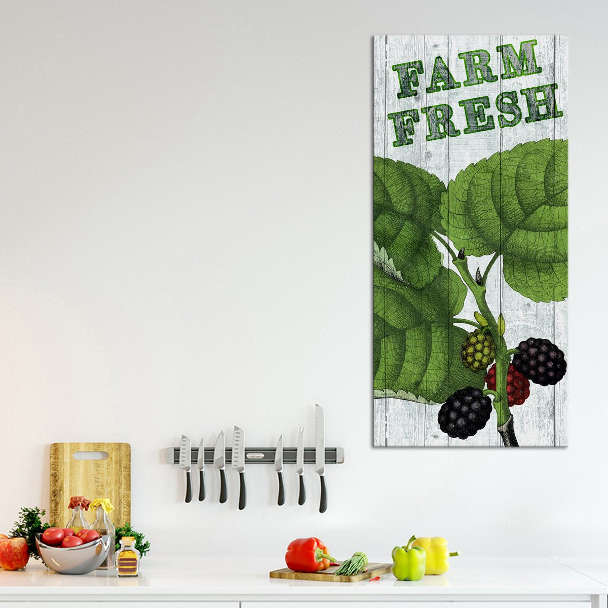 Fresh Berries Multi Panel Canvas Wall Art