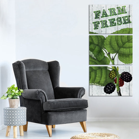 Fresh Berries Multi Panel Canvas Wall Art