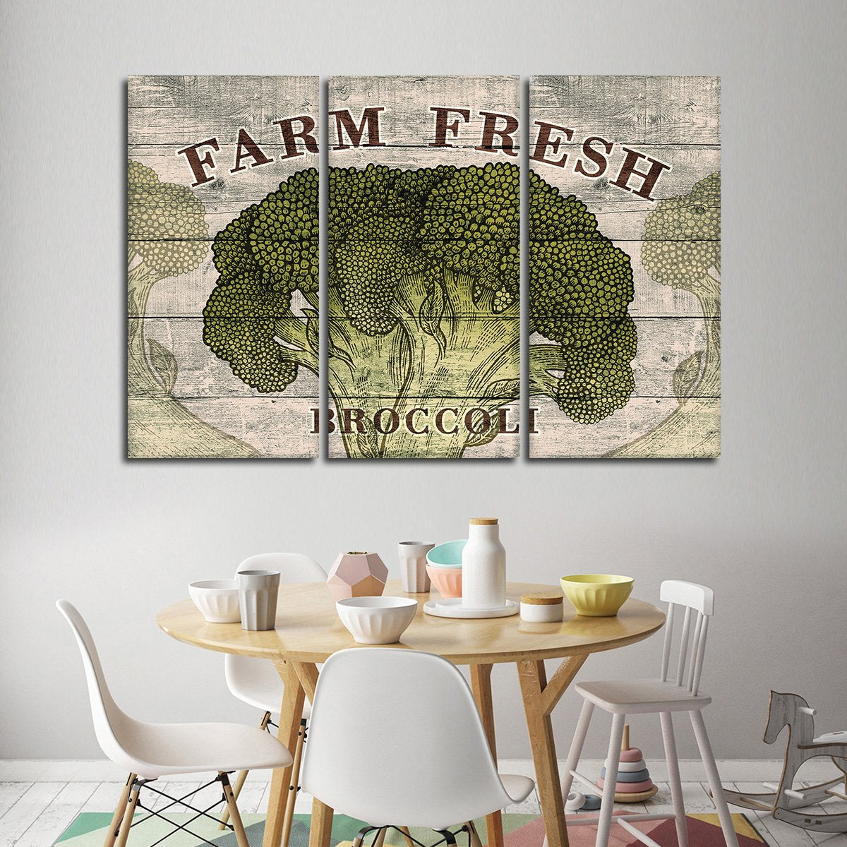 Fresh Broccoli Multi Panel Canvas Wall Art