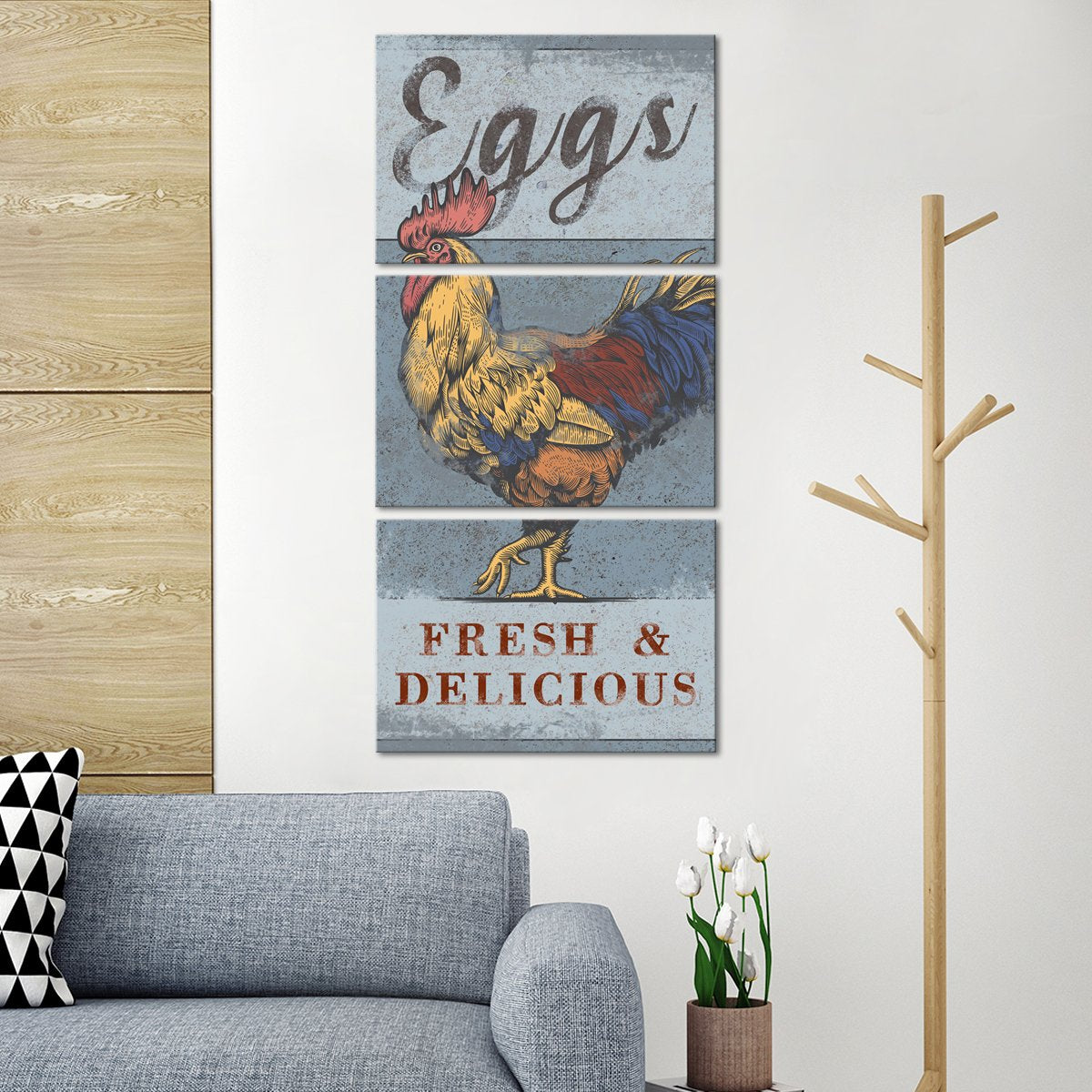 Fresh Eggs Multi Panel Canvas Wall Art
