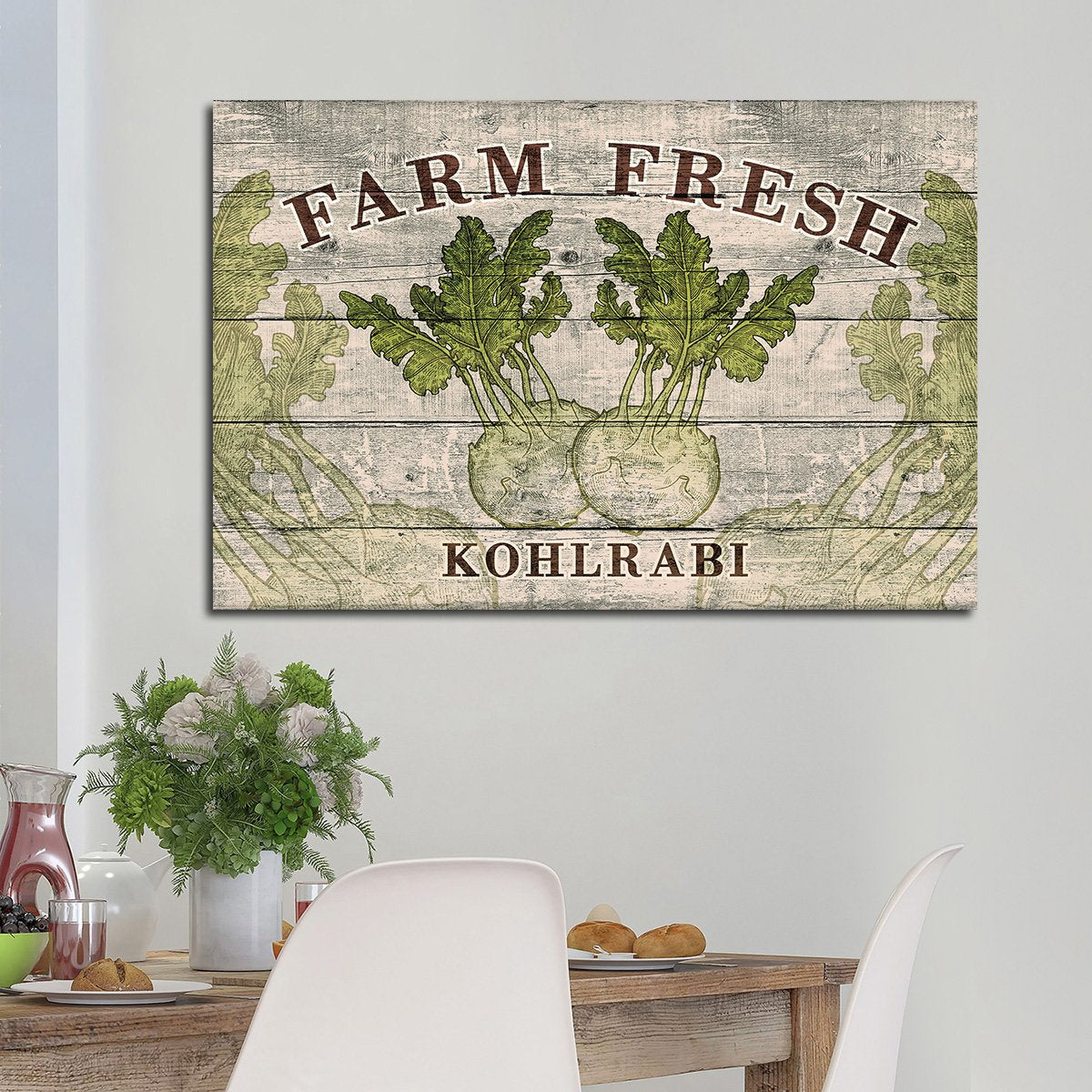 Fresh Kohlrabi Multi Panel Canvas Wall Art