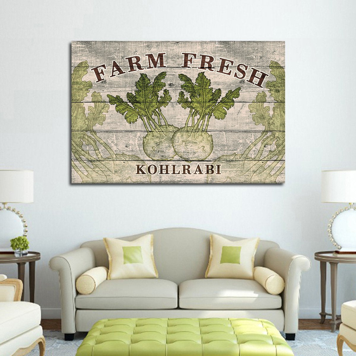 Fresh Kohlrabi Multi Panel Canvas Wall Art