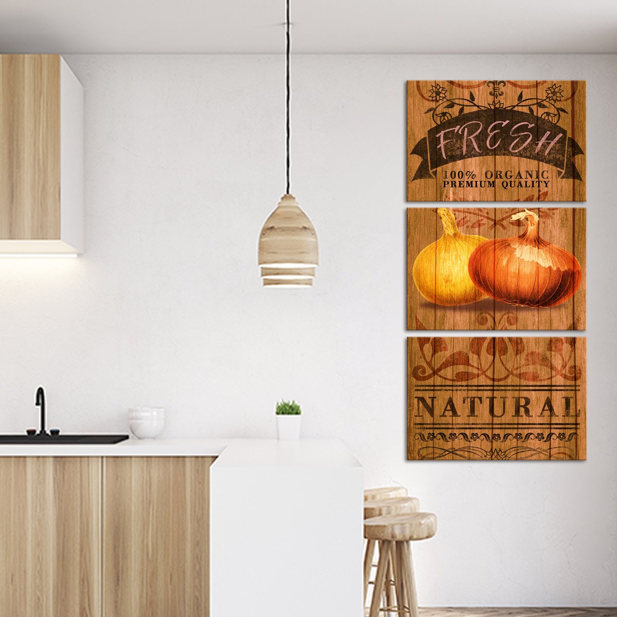 Fresh Onions Multi Panel Canvas Wall Art