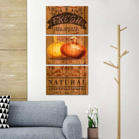 Fresh Onions Multi Panel Canvas Wall Art