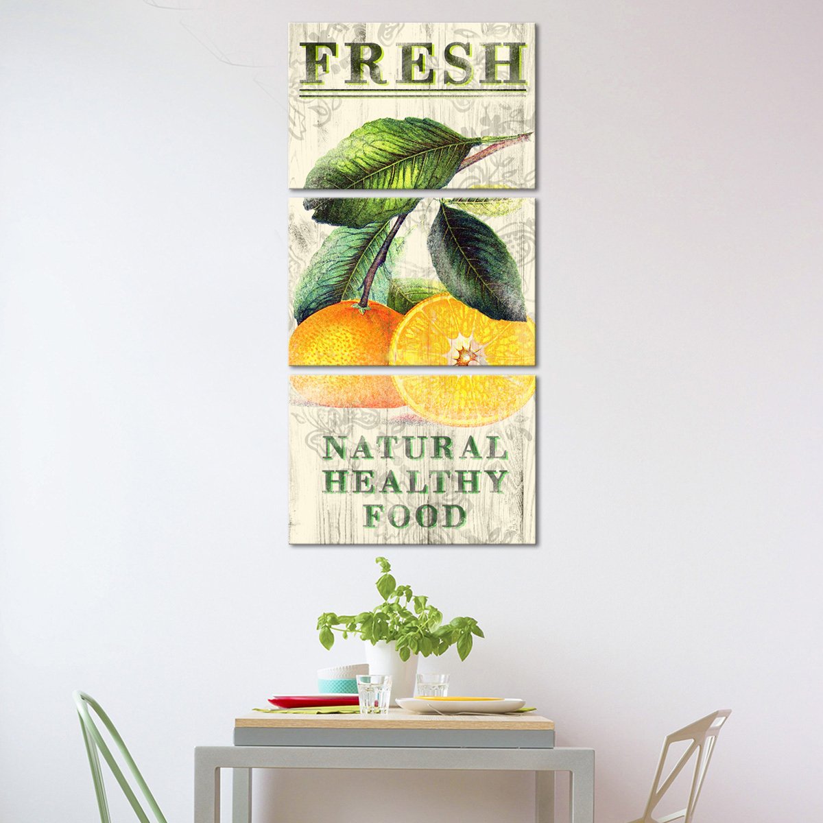 Fresh Oranges Multi Panel Canvas Wall Art