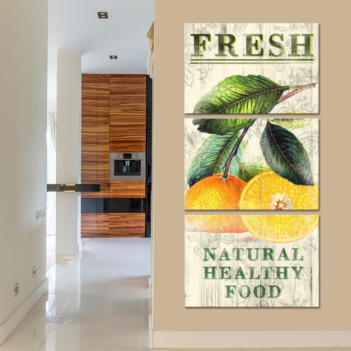 Fresh Oranges Multi Panel Canvas Wall Art