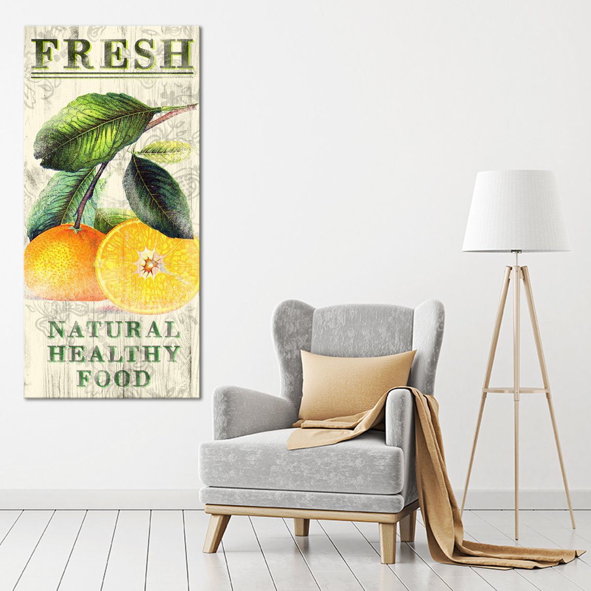 Fresh Oranges Multi Panel Canvas Wall Art