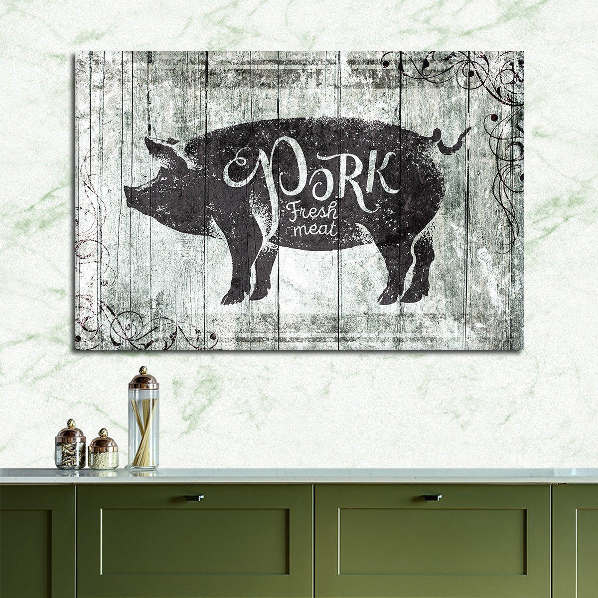 Fresh Pork Multi Panel Canvas Wall Art