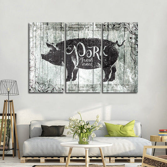Fresh Pork Multi Panel Canvas Wall Art