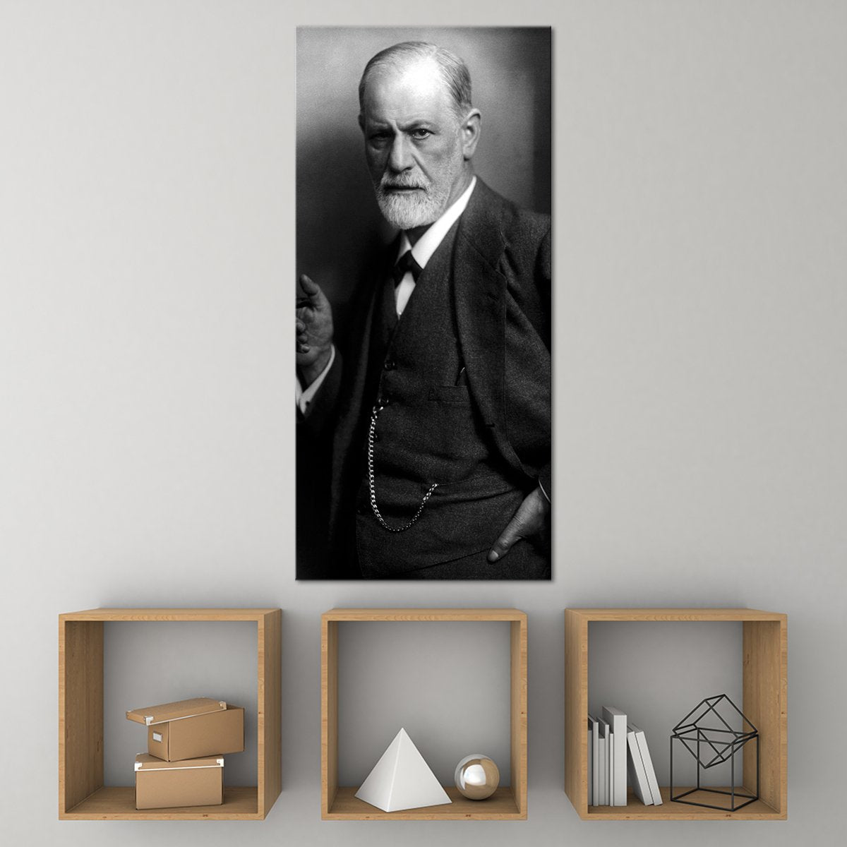 Freud Portrait Multi Panel Canvas Wall Art