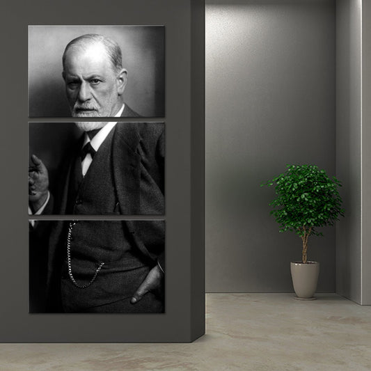 Freud Portrait Multi Panel Canvas Wall Art