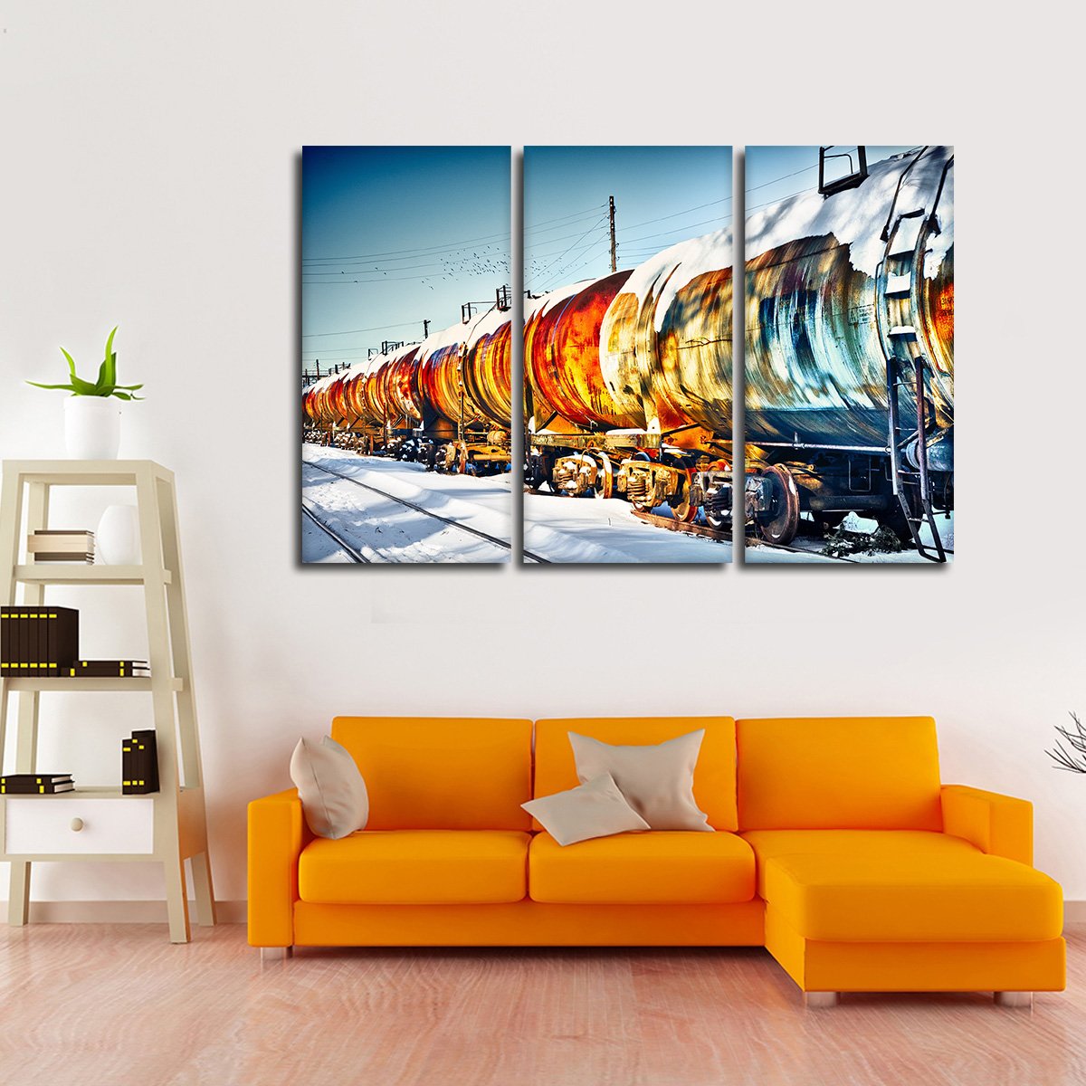 Frozen Train Multi Panel Canvas Wall Art