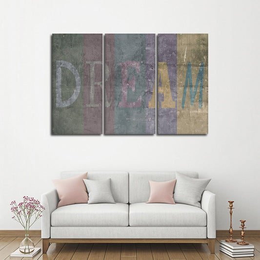Fulfill Your Dream Multi Panel Canvas Wall Art