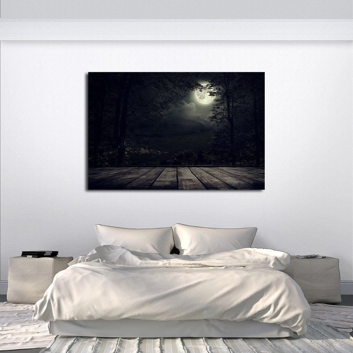 Full Moon Multi Panel Canvas Wall Art