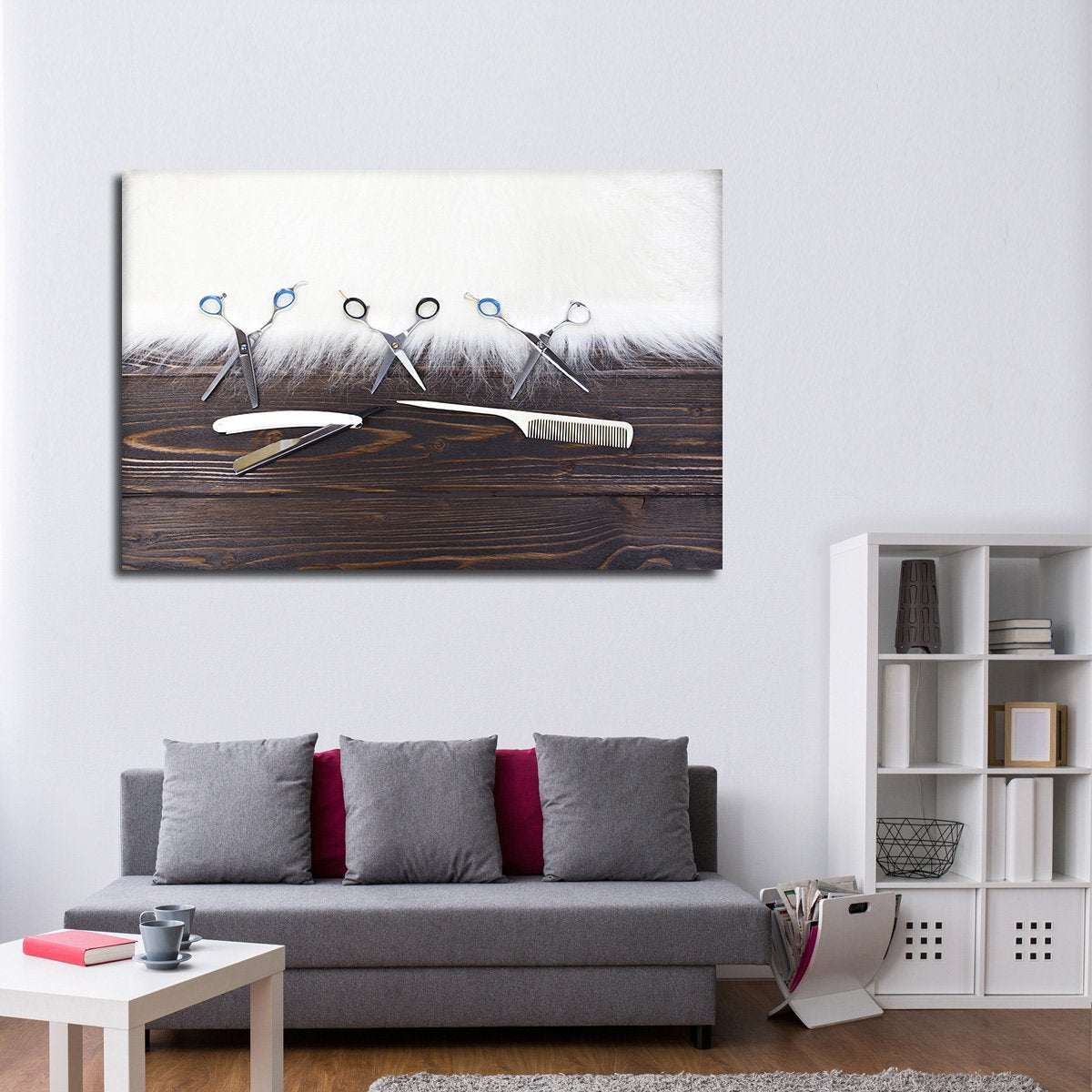Furry Shears Multi Panel Canvas Wall Art