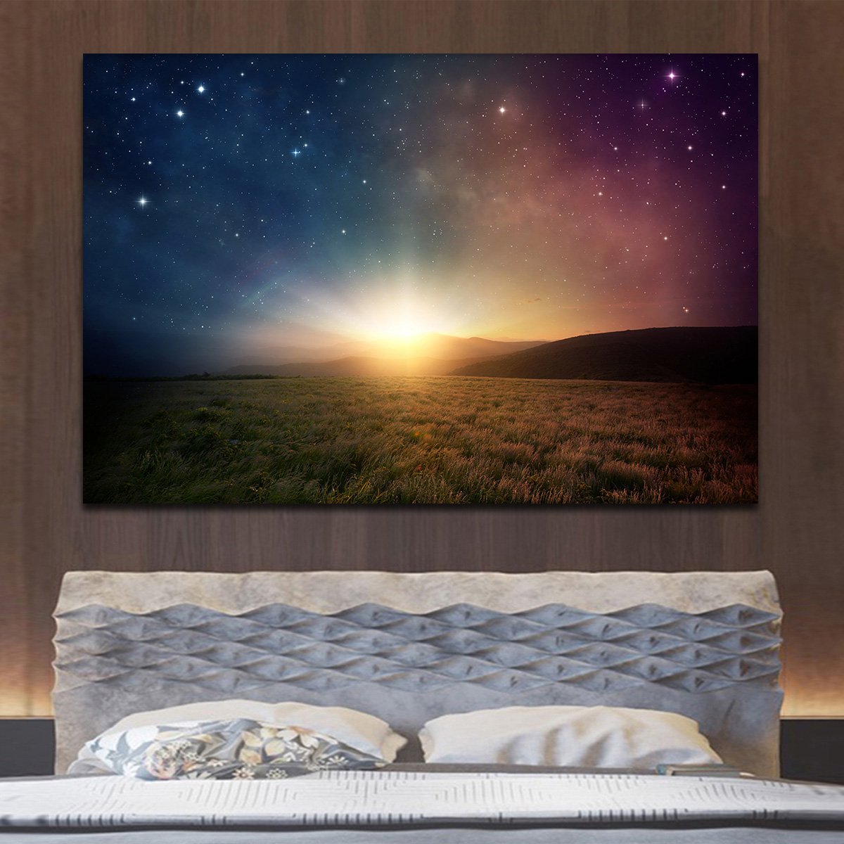 Galactic Sunrise Multi Panel Canvas Wall Art