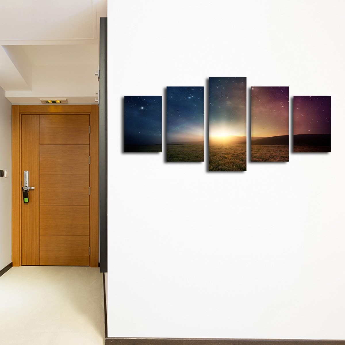 Galactic Sunrise Multi Panel Canvas Wall Art