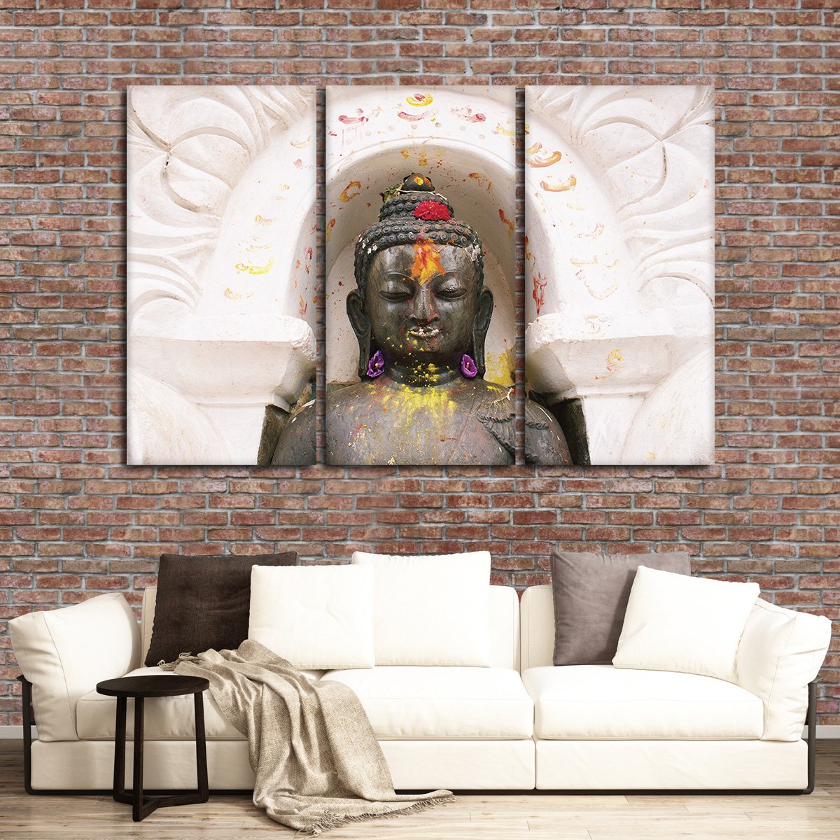 Gautama Statue Multi Panel Canvas Wall Art