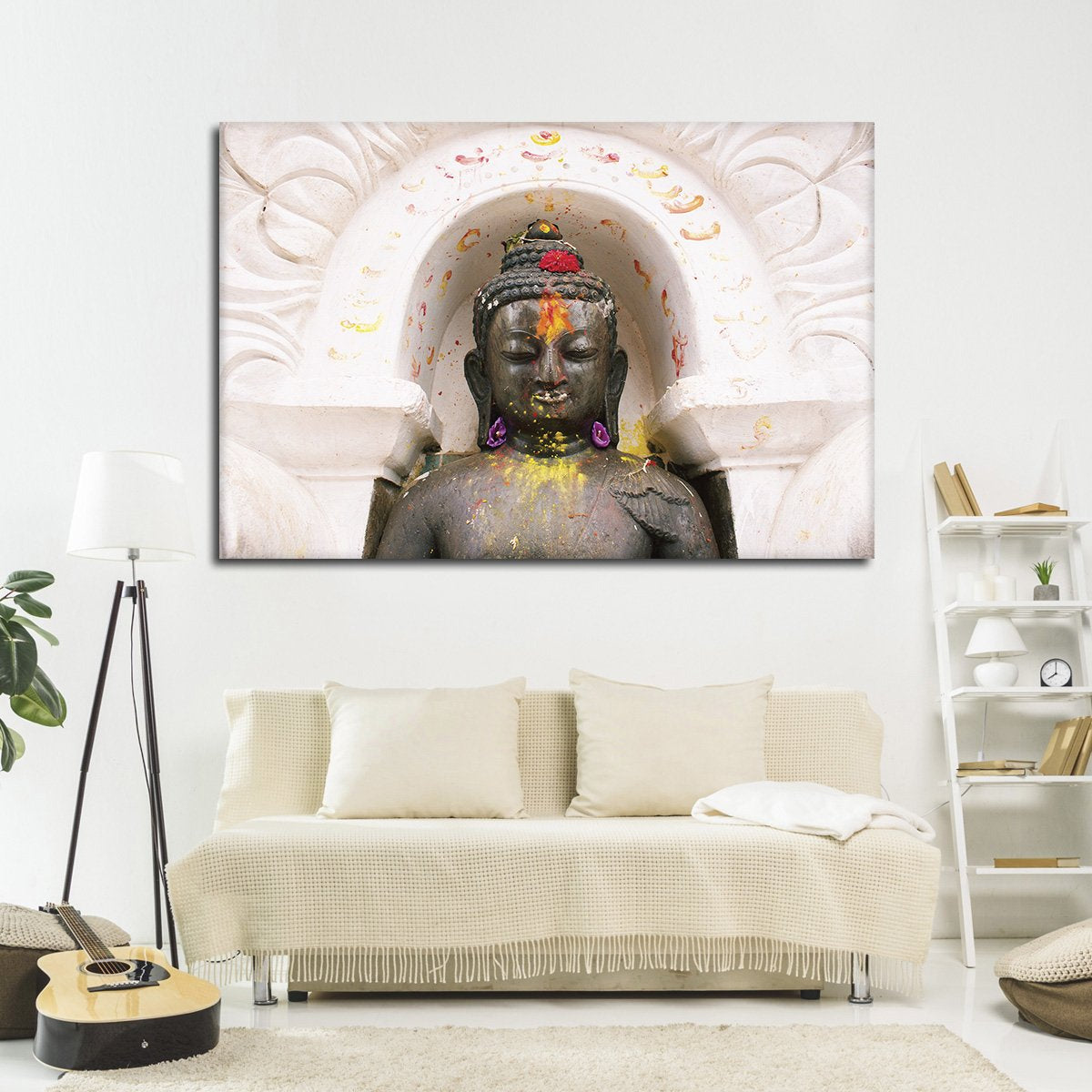 Gautama Statue Multi Panel Canvas Wall Art