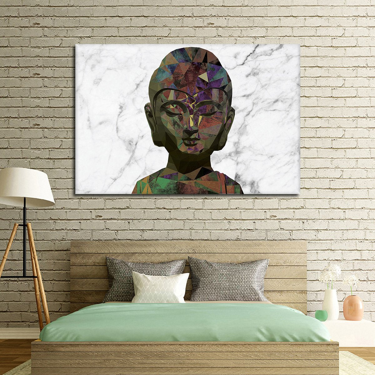 Geometric Buddha Multi Panel Canvas Wall Art