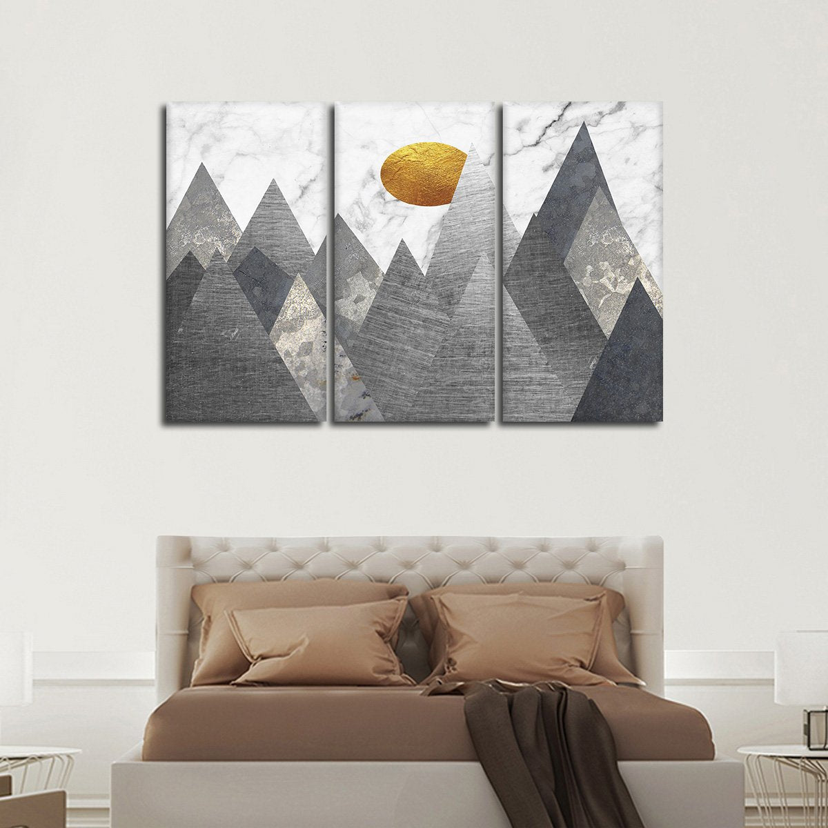 Geometric Himalayas Multi Panel Canvas Wall Art