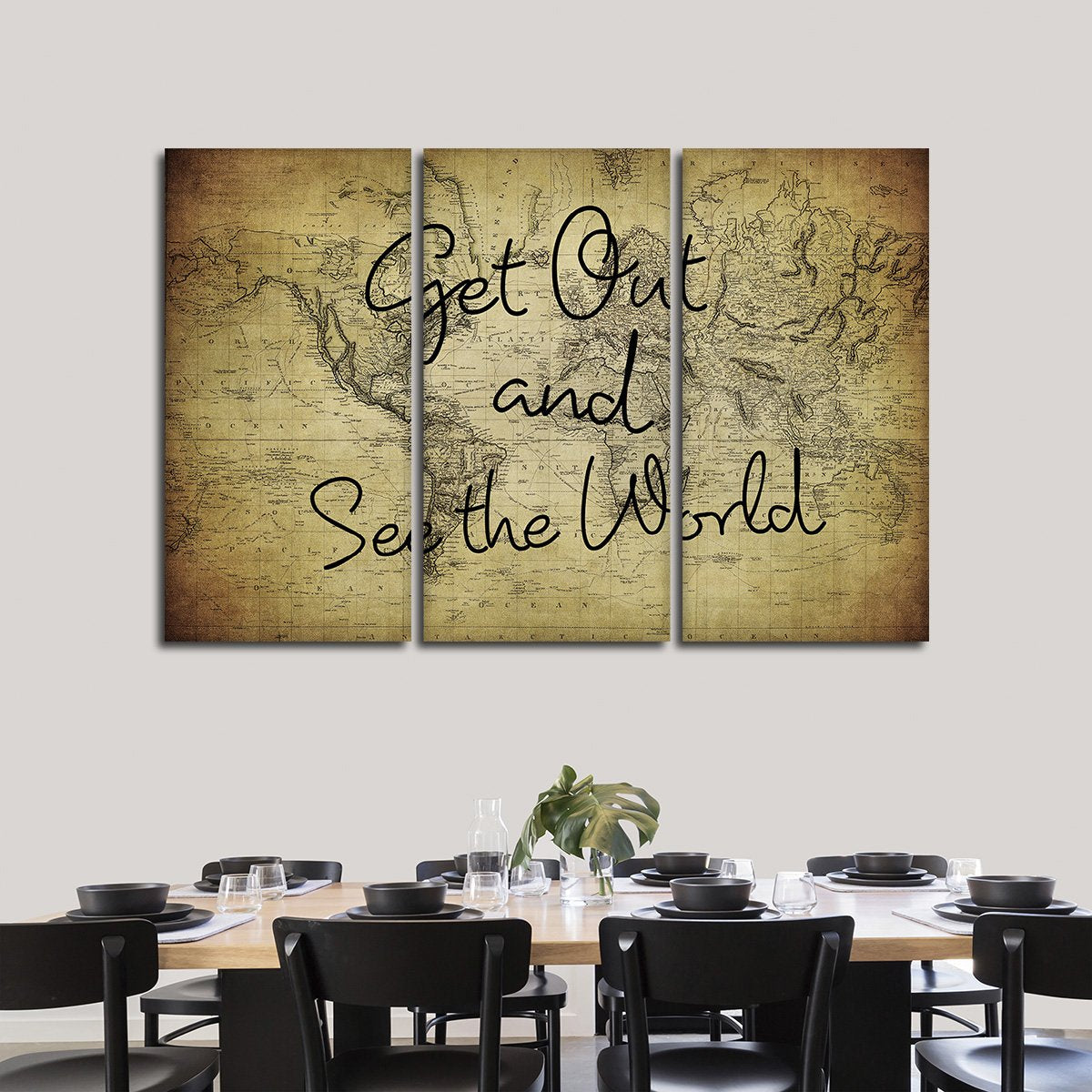 Get Out See The World Multi Panel Canvas Wall Art