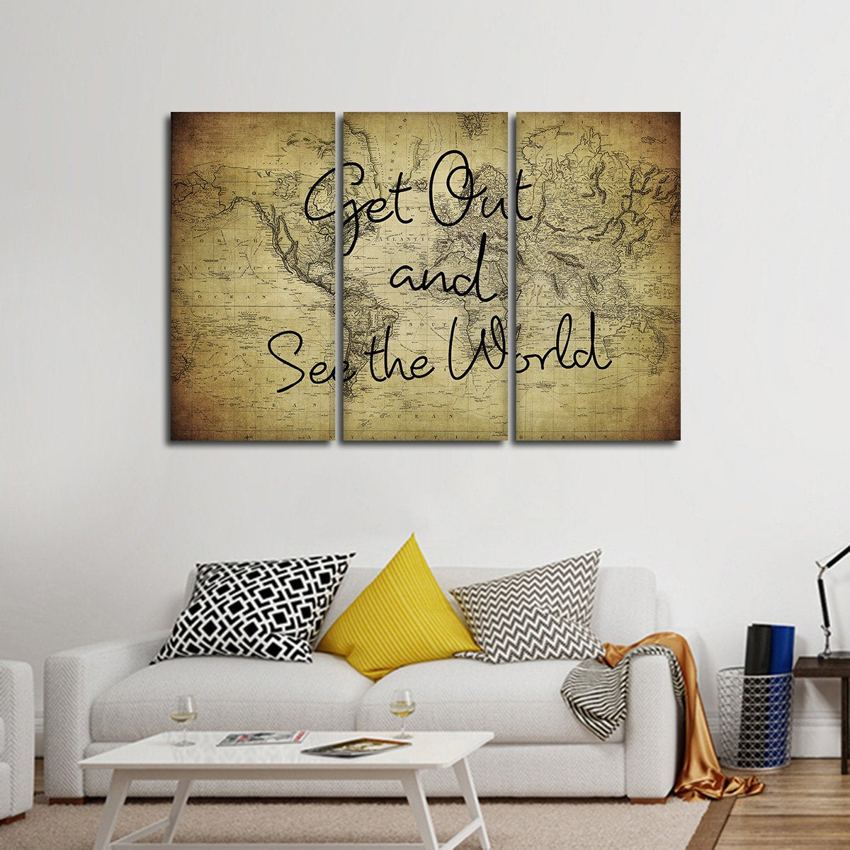 Get Out See The World Multi Panel Canvas Wall Art