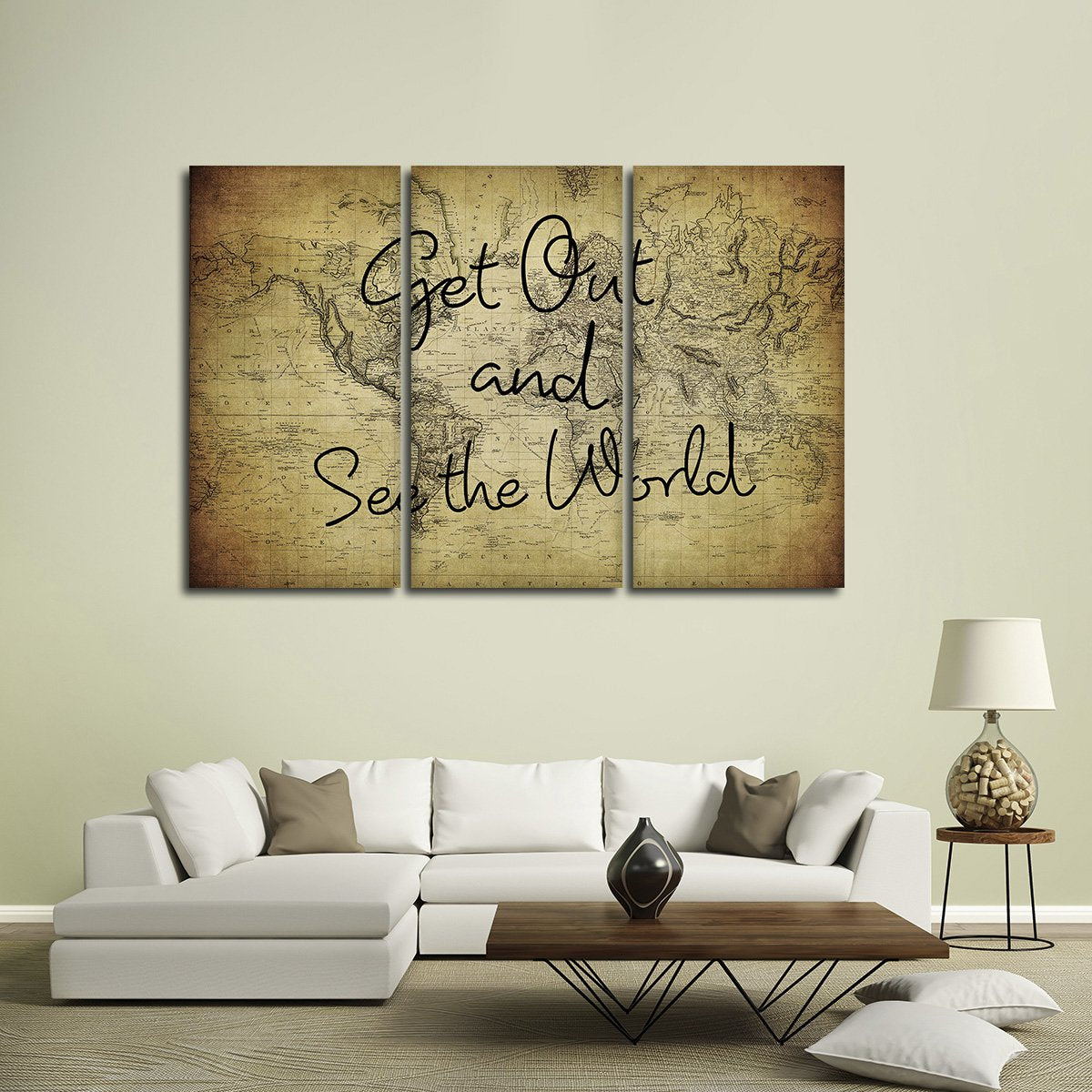 Get Out See The World Multi Panel Canvas Wall Art