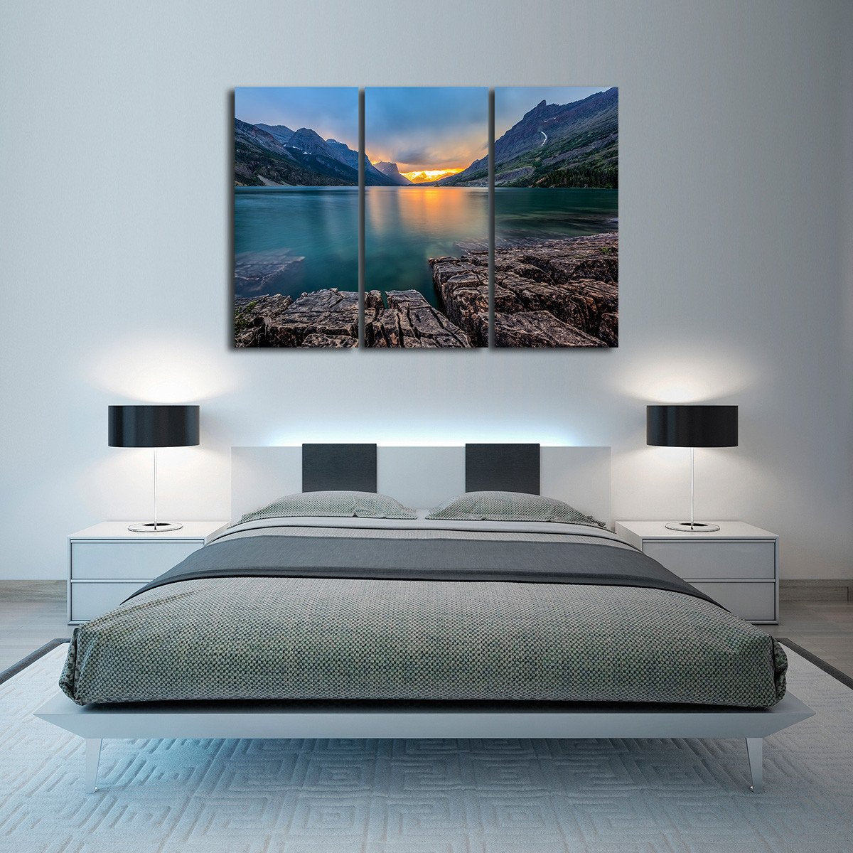 Glacier National Park Multi Panel Canvas Wall Art