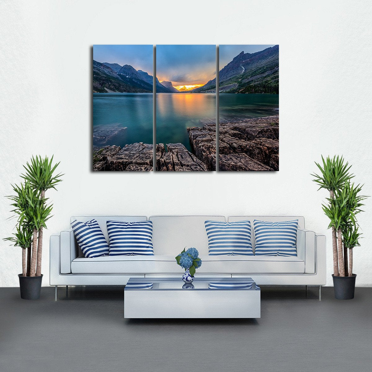 Glacier National Park Multi Panel Canvas Wall Art