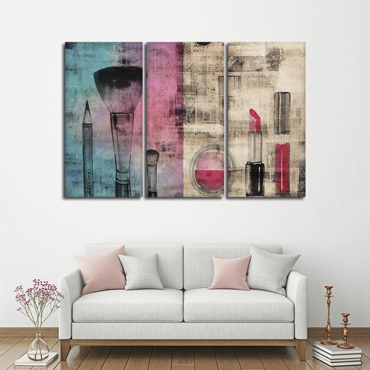 Glam Up Tools Multi Panel Canvas Wall Art