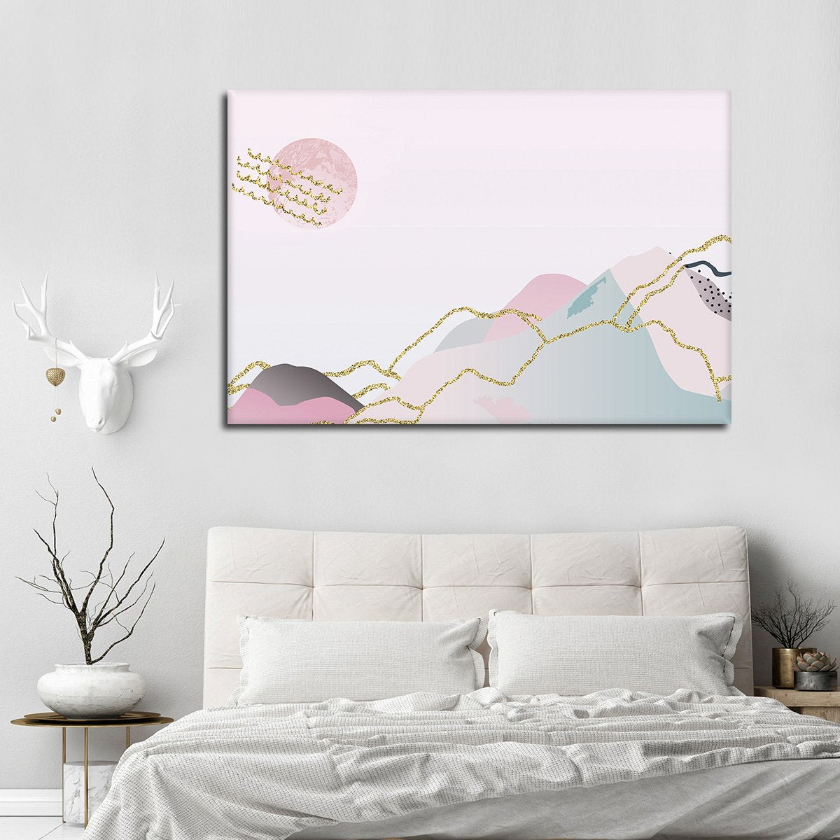 Glitter Landscape Multi Panel Canvas Wall Art