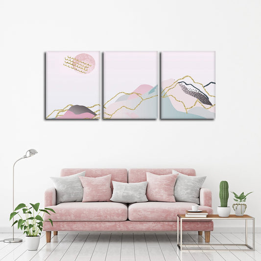 Glitter Landscape Multi Panel Canvas Wall Art