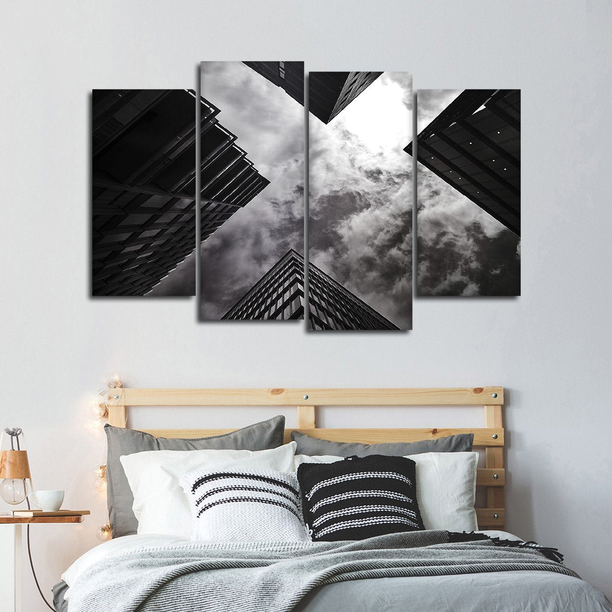 Gloomy Architecture Multi Panel Canvas Wall Art