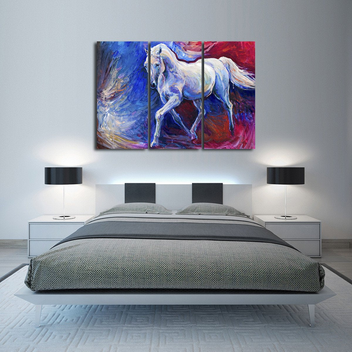 Glory Horse Multi Panel Canvas Wall Art