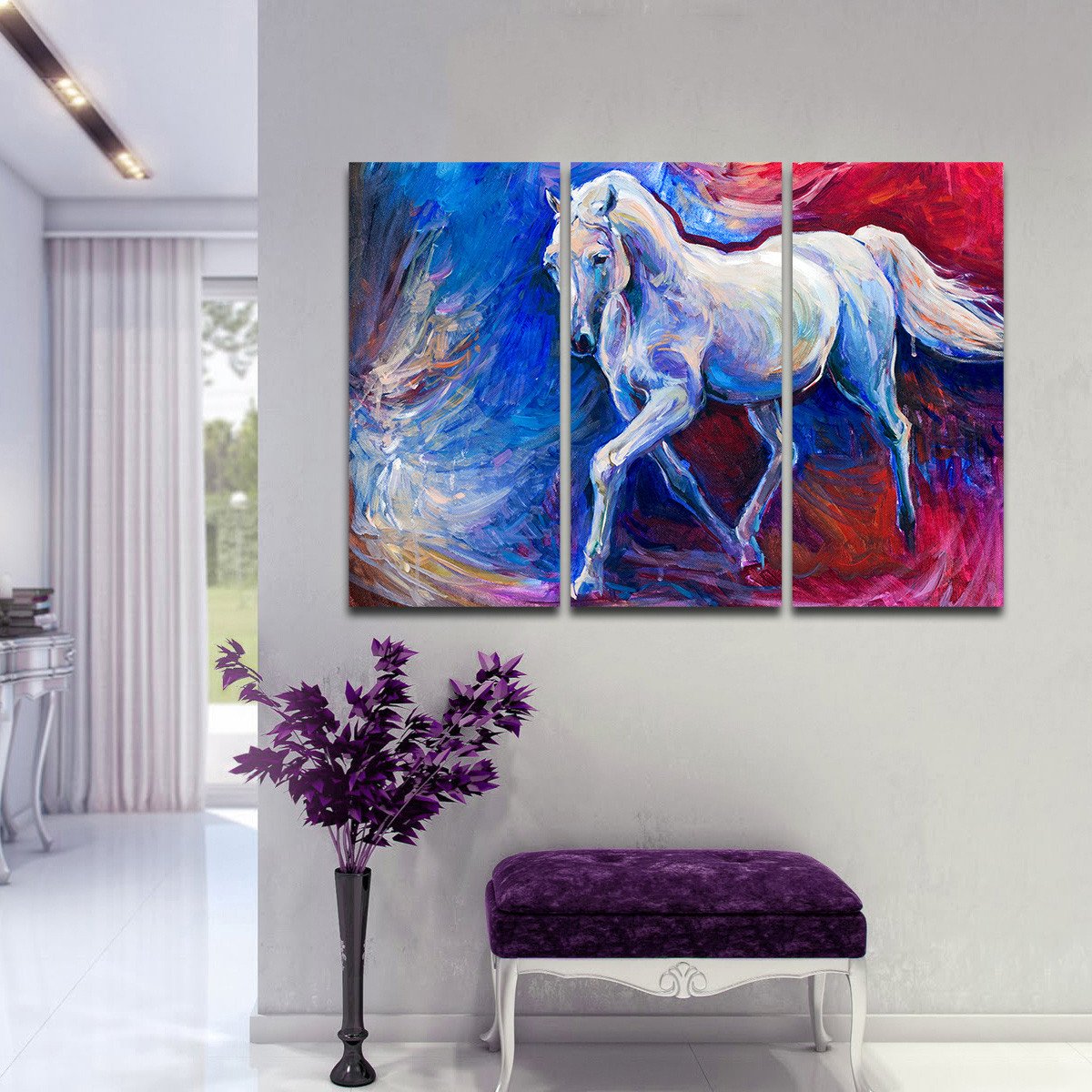 Glory Horse Multi Panel Canvas Wall Art