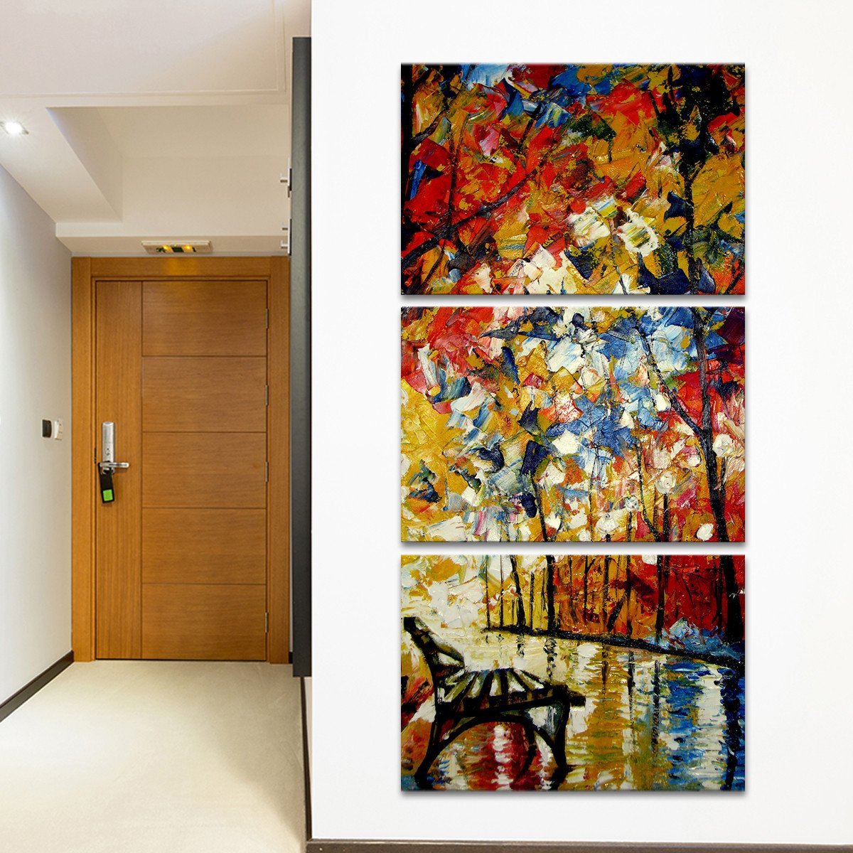 Glowing Park Multi Panel Canvas Wall Art
