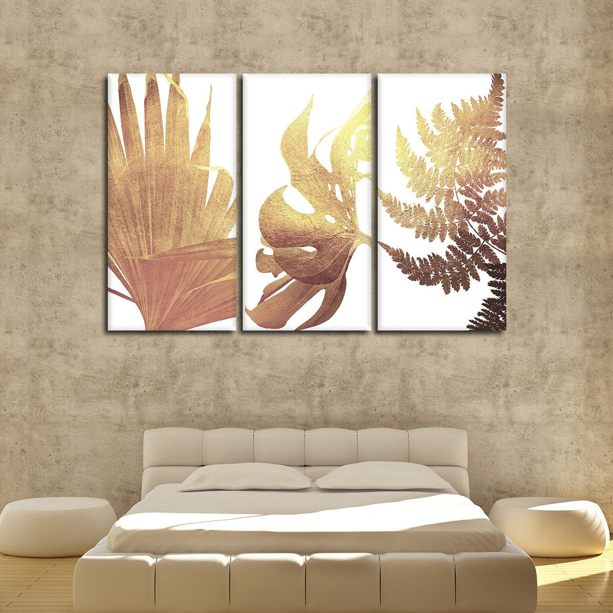 Gold Botanical Canvas Set Wall Art
