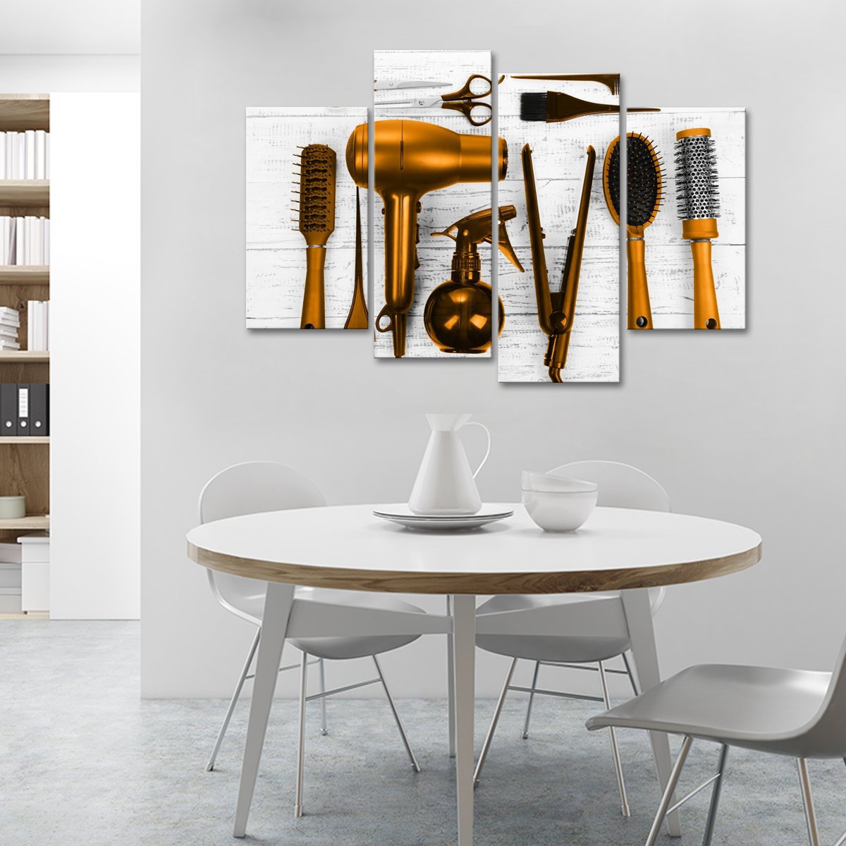 Golden Cut Multi Panel Canvas Wall Art