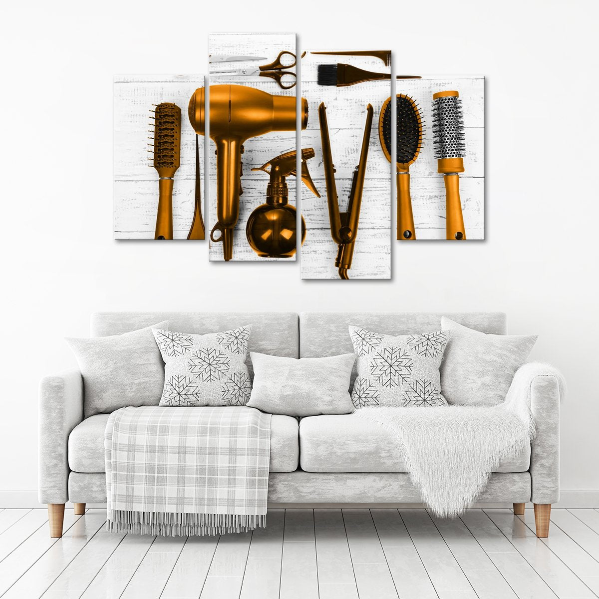 Golden Cut Multi Panel Canvas Wall Art