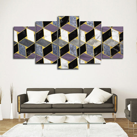 Gradient Cubes Multi Panel Canvas Wall Art