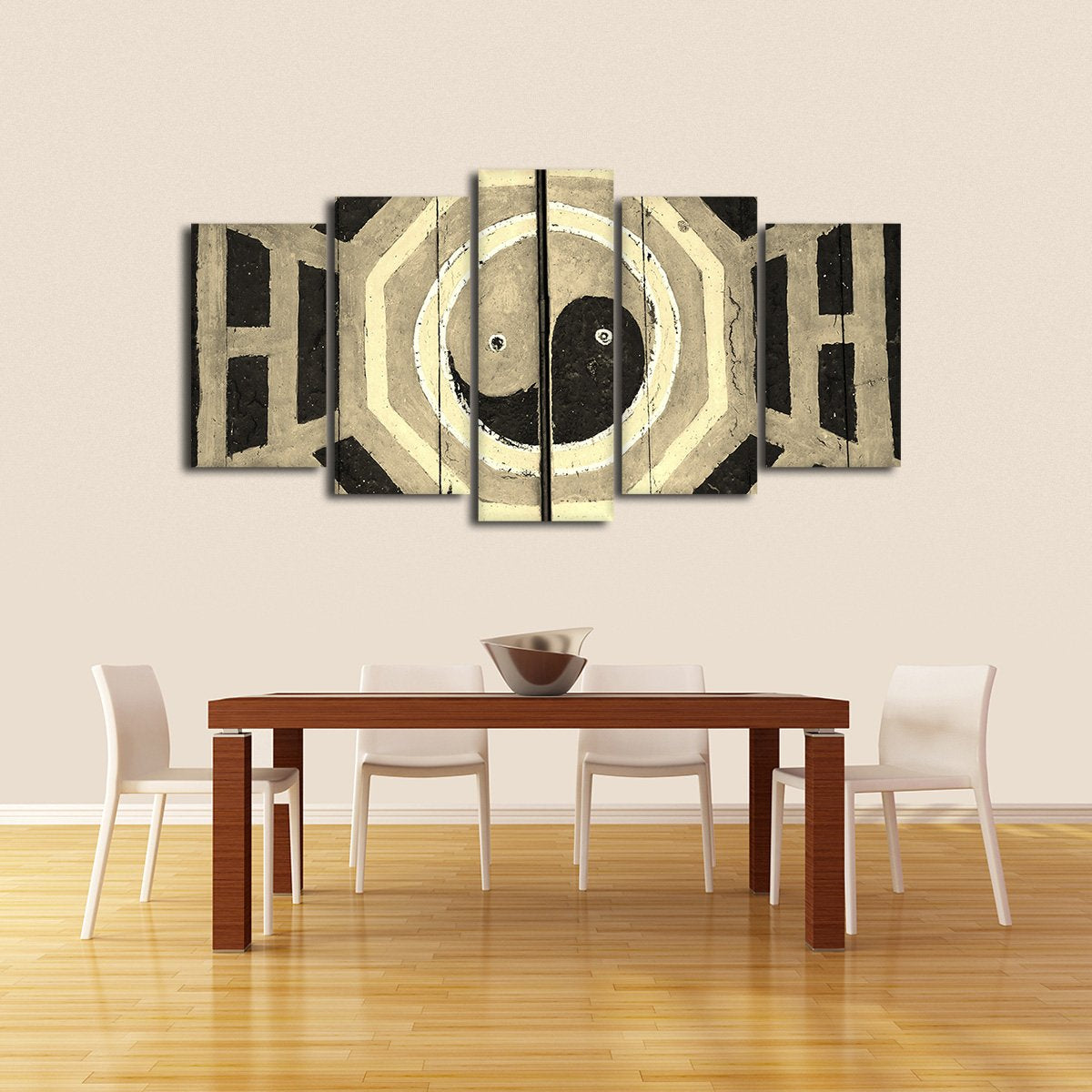 Graffiti Yin Yang Multi Panel Canvas Wall Art