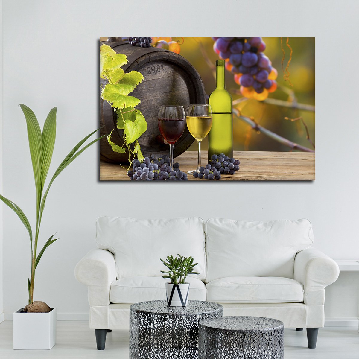 Grape Vines Multi Panel Canvas Wall Art