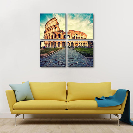 Great Colosseum Multi Panel Canvas Wall Art
