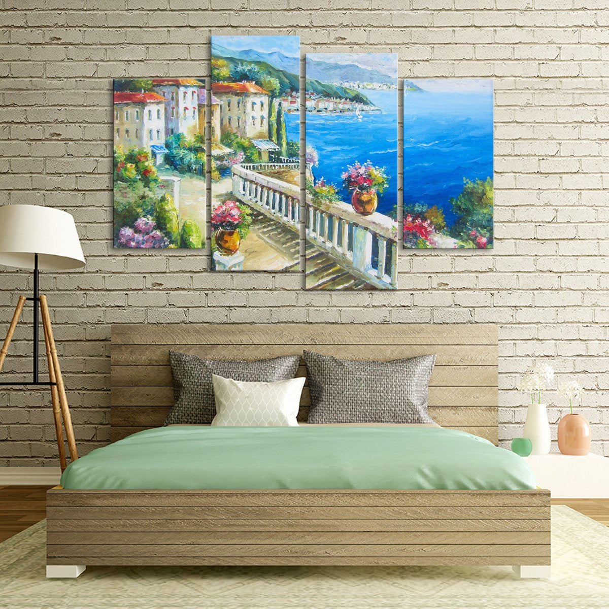 Greece Multi Panel Canvas Wall Art