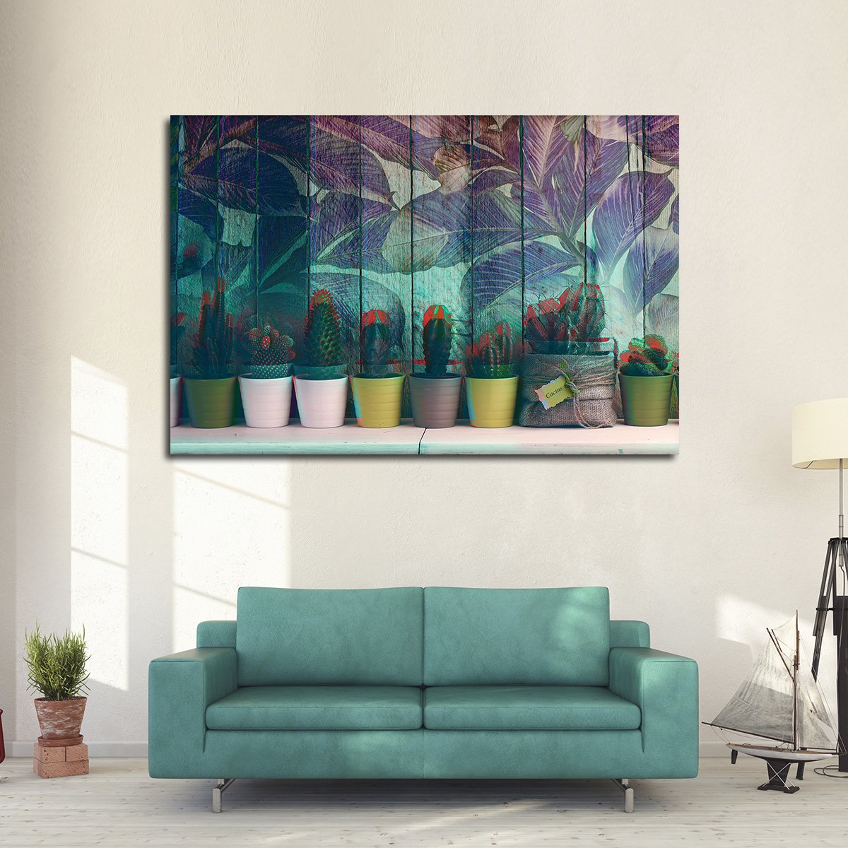 Groovy Plants Multi Panel Canvas Wall Art